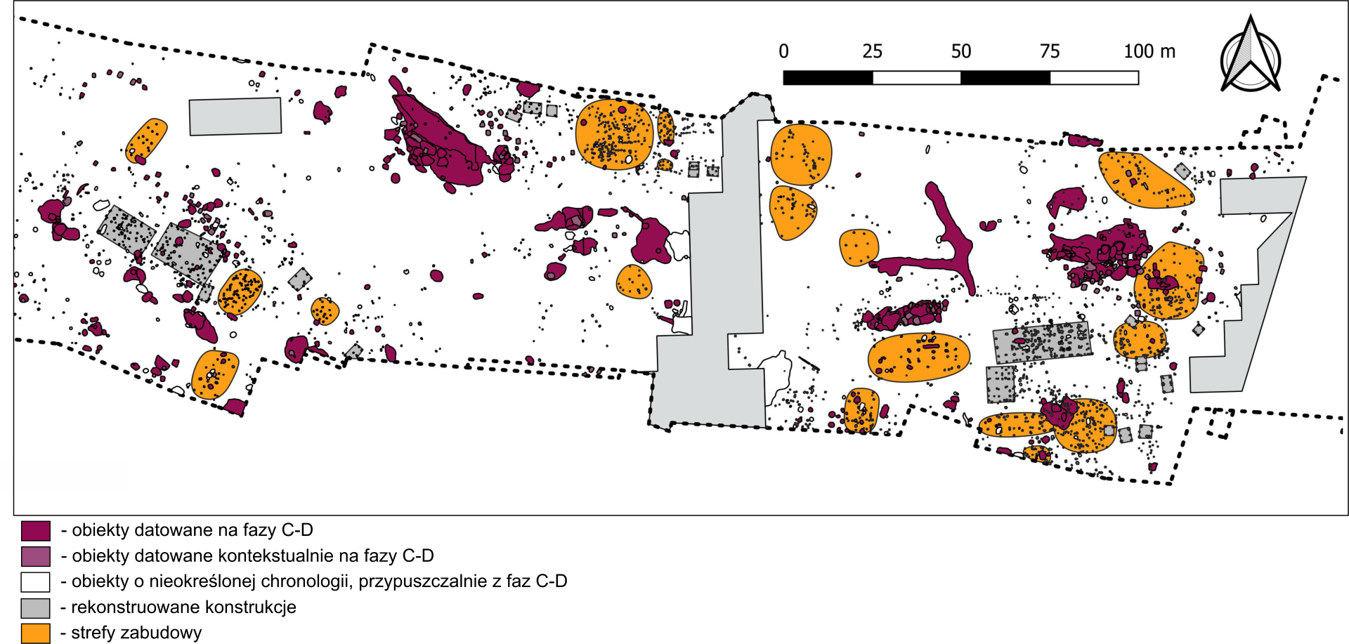 Sanok, stan. 59–60. Obszary występowania zabudowy w obrębie zagród