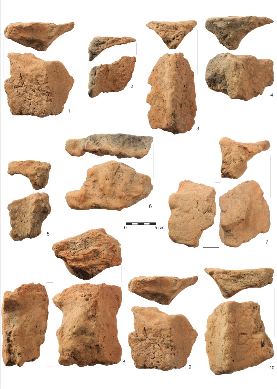 Sanok, stan. 59–60. Wybór polepy konstrukcyjnej: 1-10 – obiekt 300/59